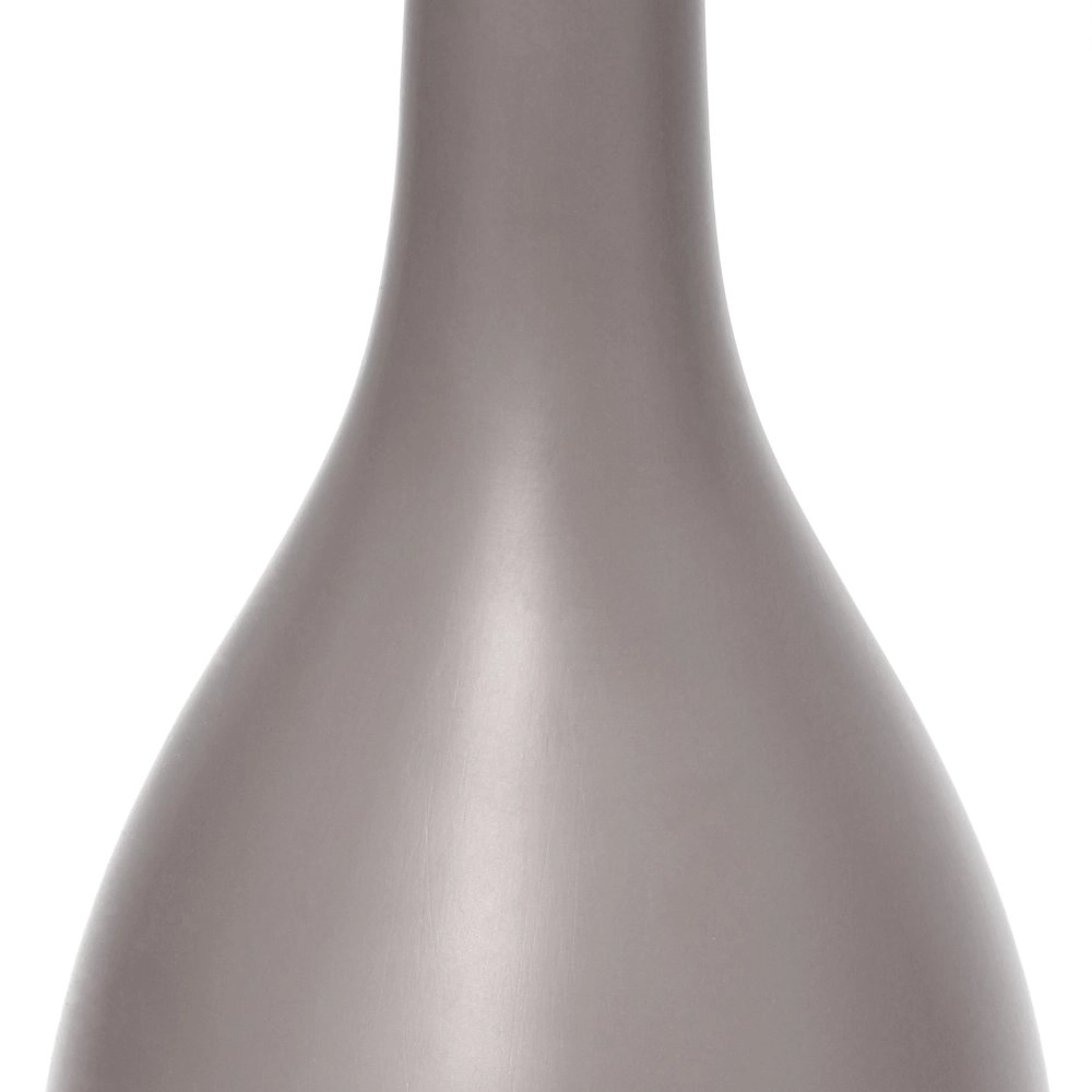 18.11" Traditional Oblong Ceramic Table Lamp, Gray