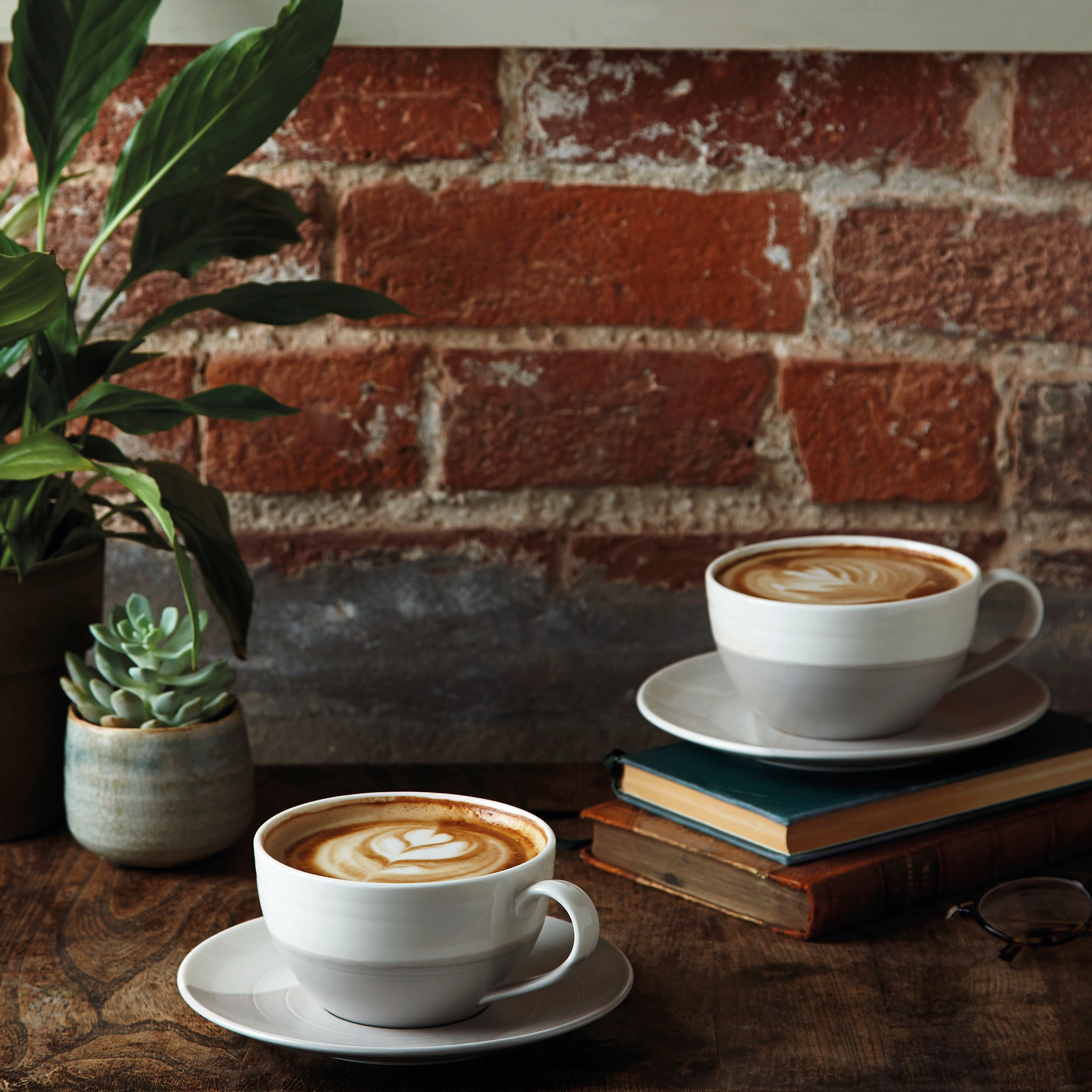 1815 Coffee Studio Latte & Saucer 14oz Grey
