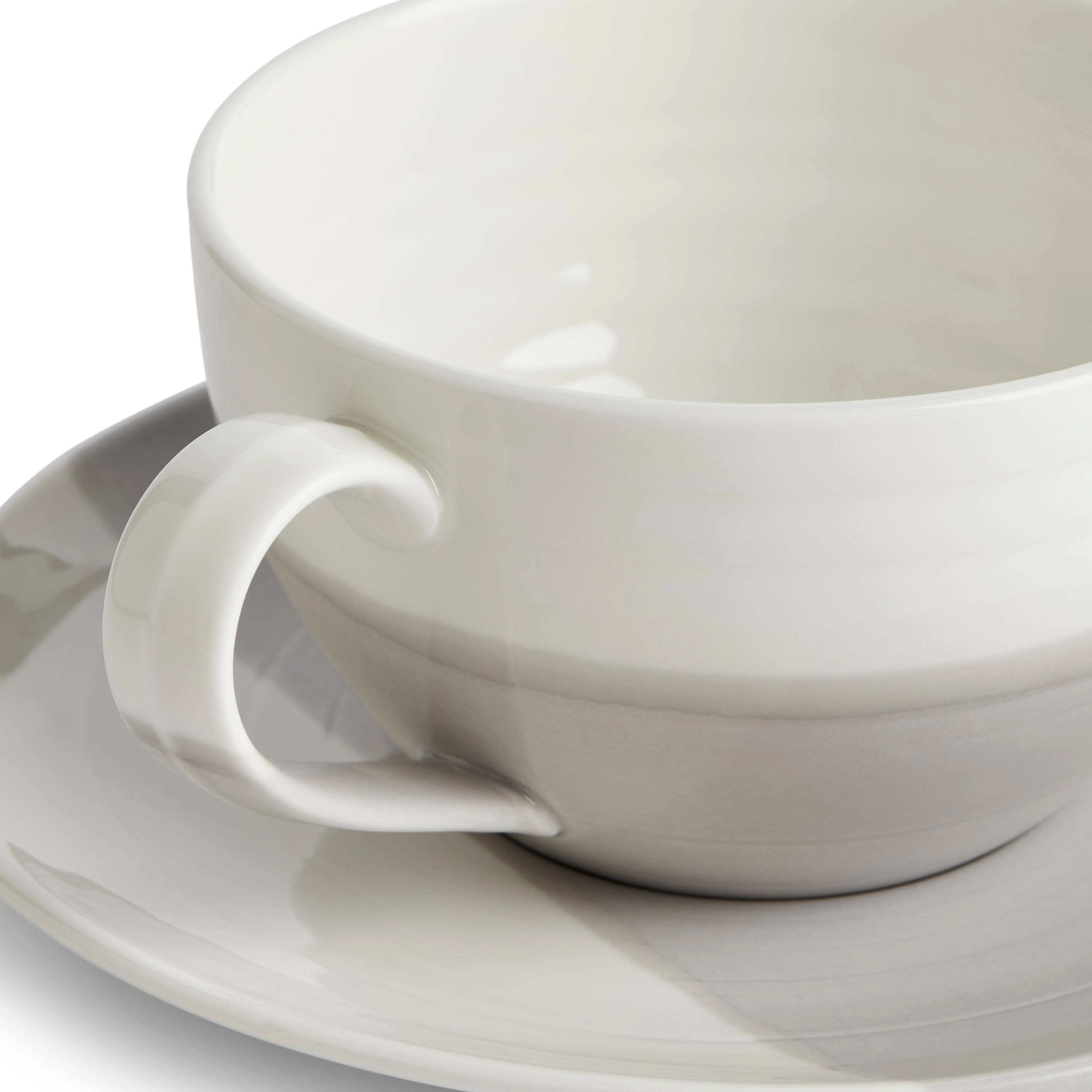 1815 Coffee Studio Latte & Saucer 14oz Grey