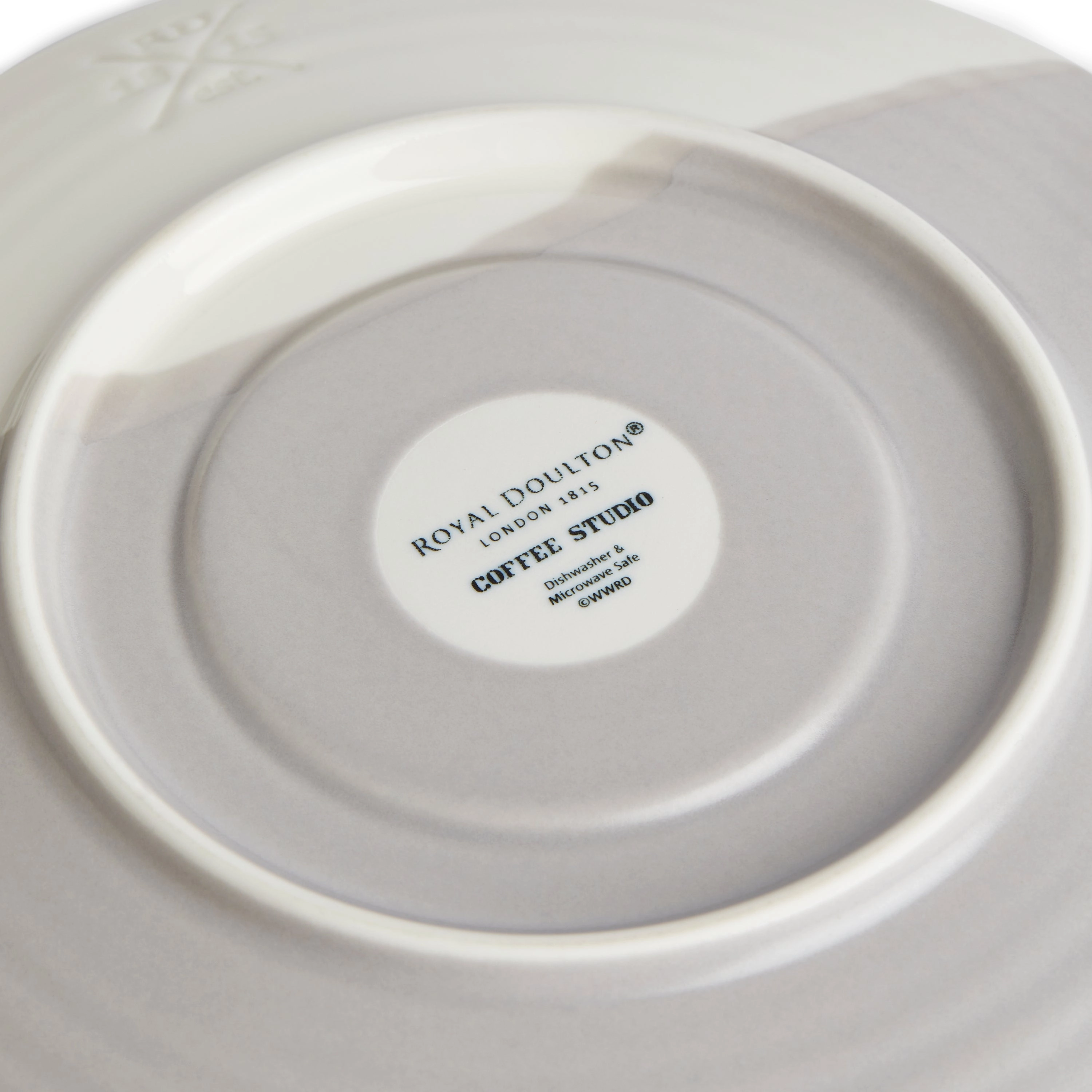 1815 Coffee Studio Latte & Saucer 14oz Grey