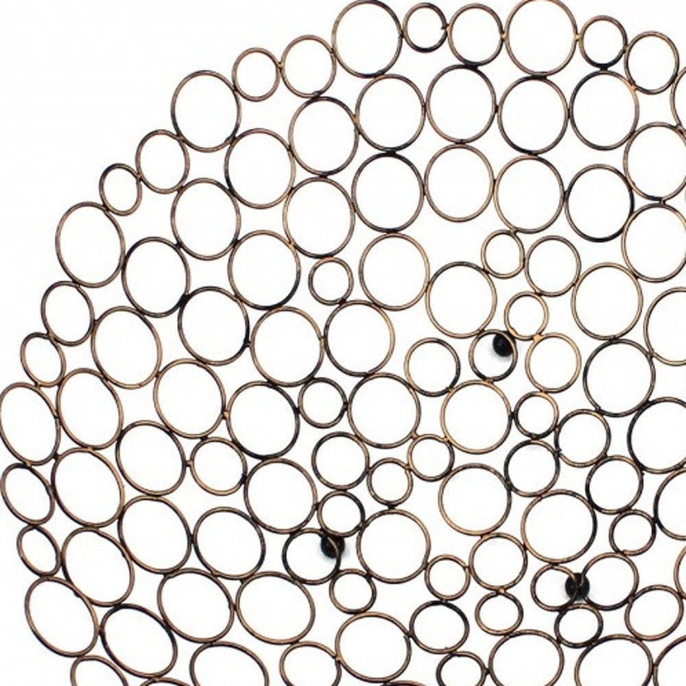 18.5 X 18.5 X 4.5 Bronze Decorative Metal  Tray