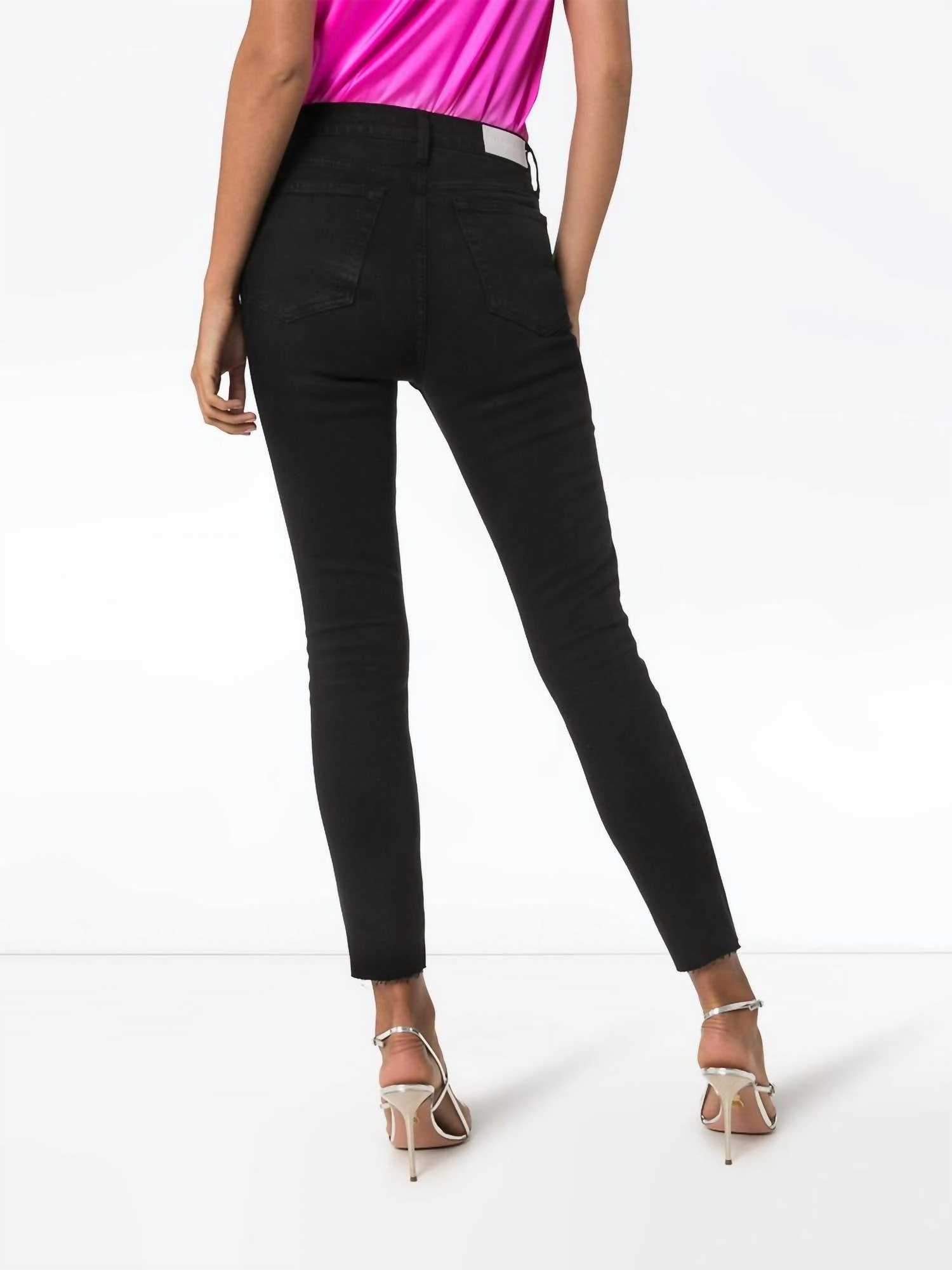 1893Whrac High Rise Ankle Jean In Faded Black