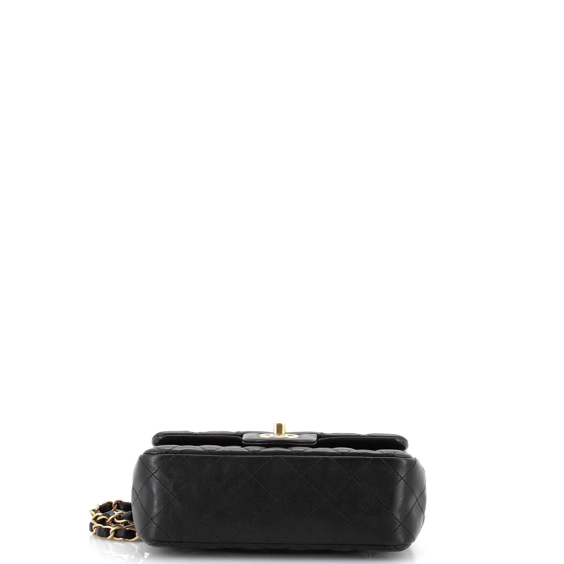 18K Charms Classic Single Flap Bag Quilted Lambskin Mini