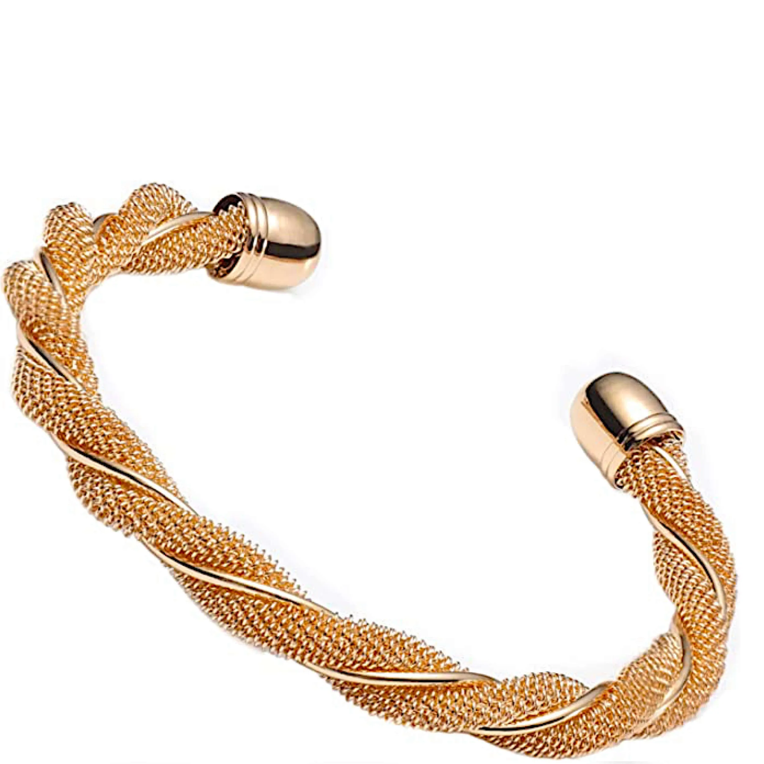 18k Gold Cuff Textured Cuff Bracelet