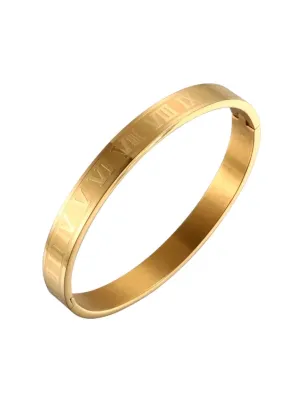 18k Gold Italian Bangle Bracelet