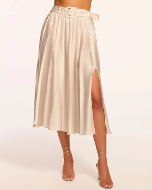 Abigayle Pleated Midi Skirt
