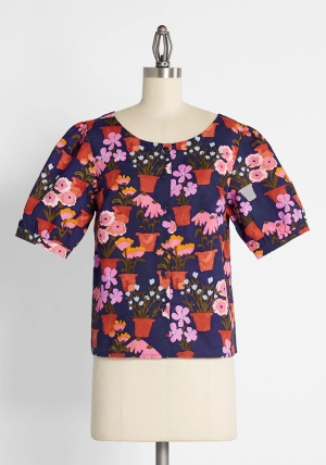 Alive to Thrive Button-Up Top