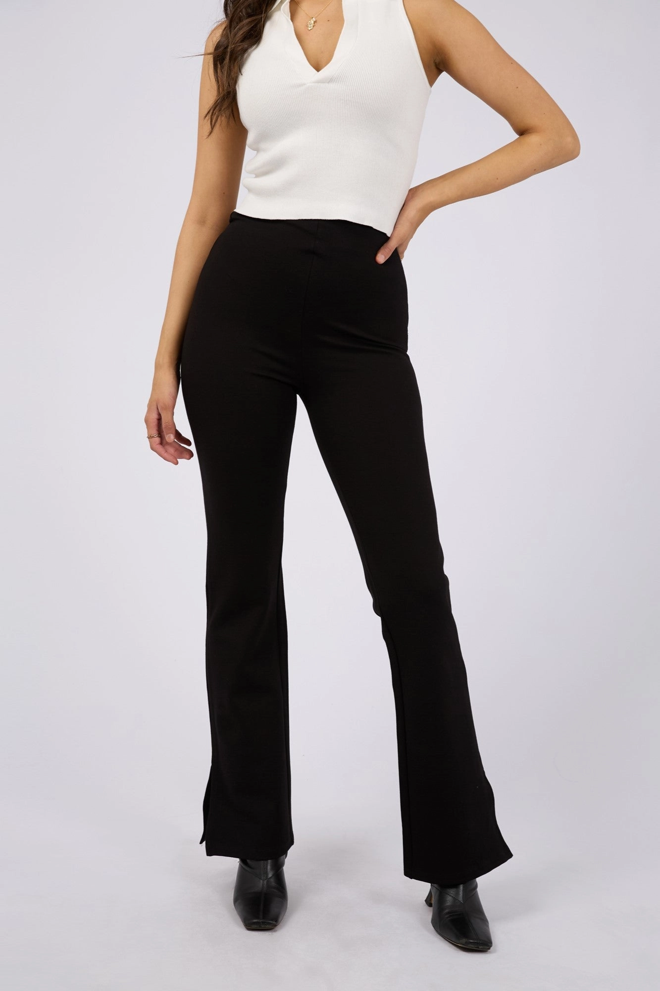 All About Eve Jenner Side Split Pant Black