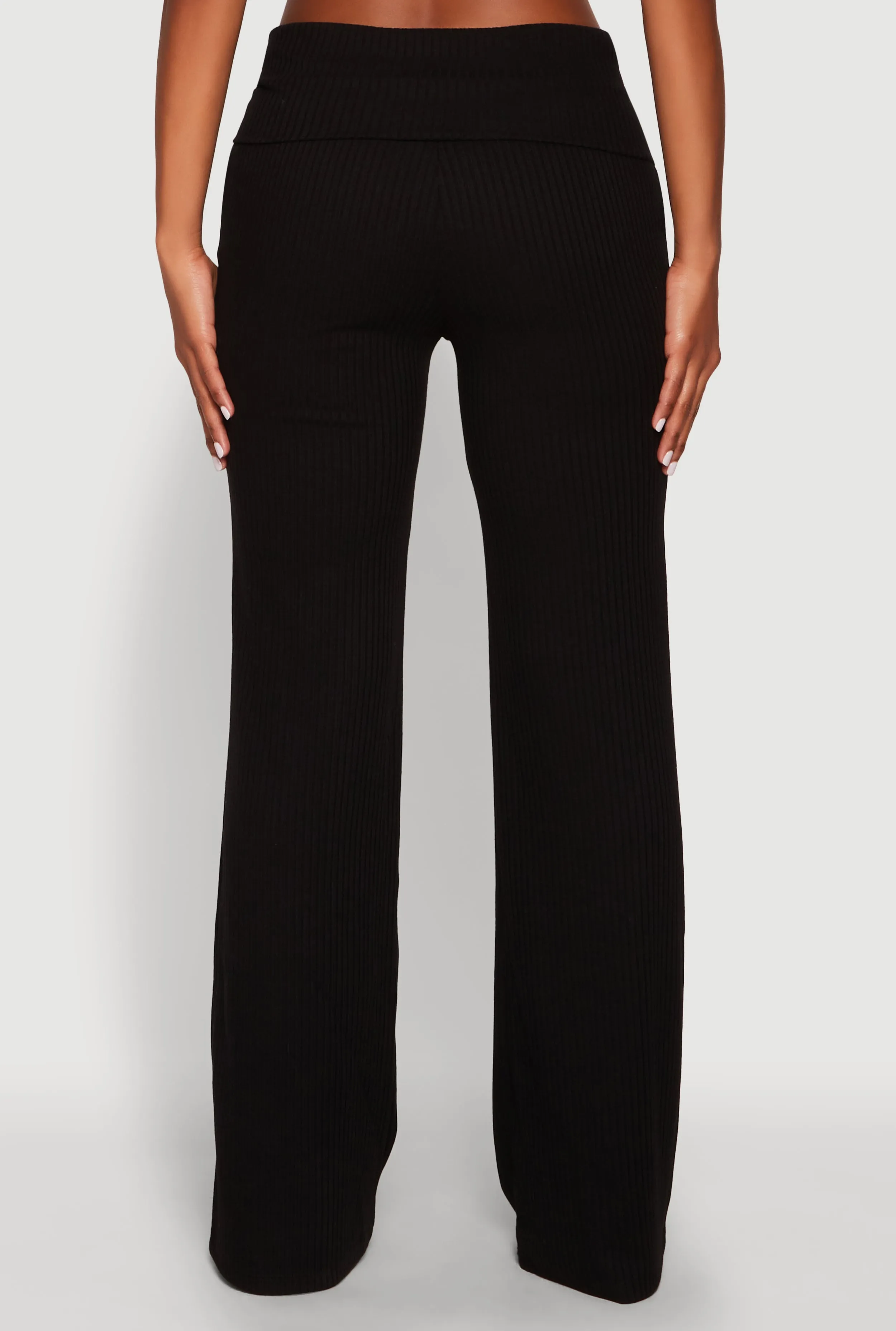 Almost Famous Ruched Fold Over Pants