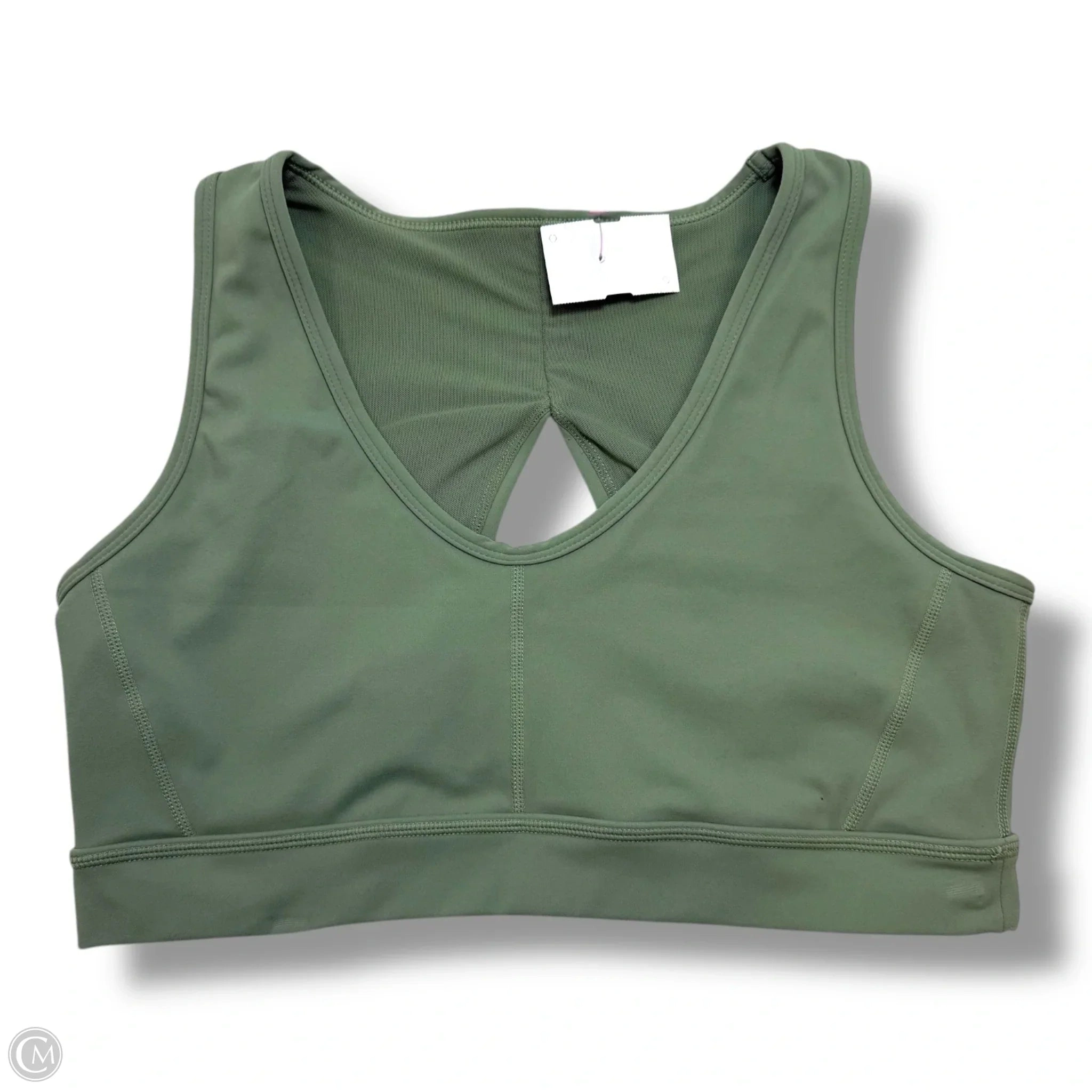 Athletic Bra By Clothes Mentor In Olive, Size: L