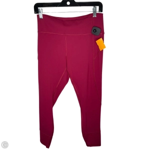 Athletic Leggings By Lululemon In Maroon, Size: 10
