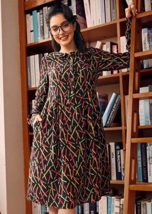 Autumn Vintage Vibes Dress