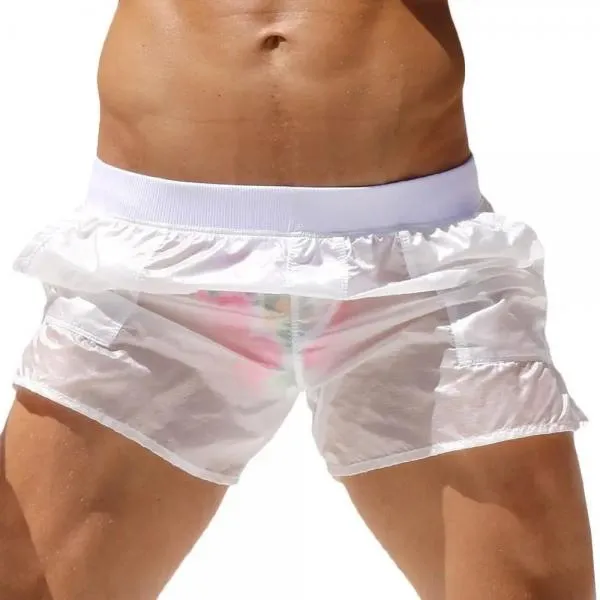 Beach Pants Full Transparent Sexy Casual Pants Sports Pants C4B-FT01