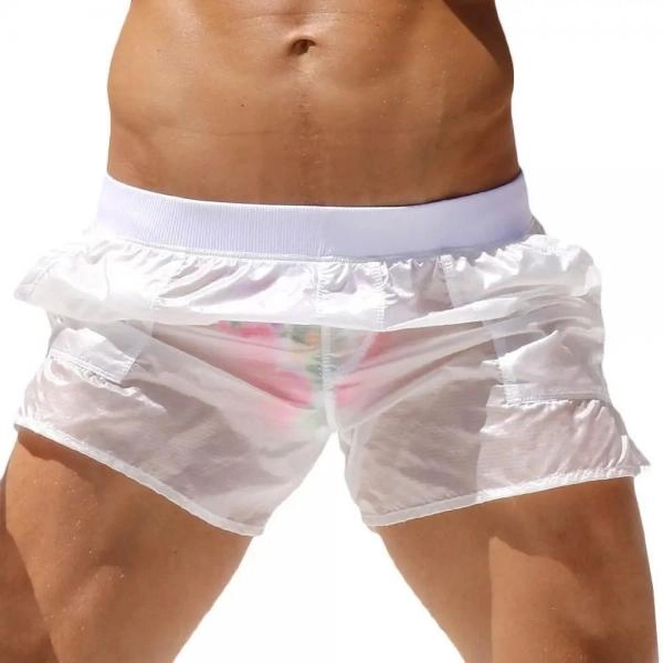 Beach Pants Full Transparent Sexy Casual Pants Sports Pants C4B-FT01