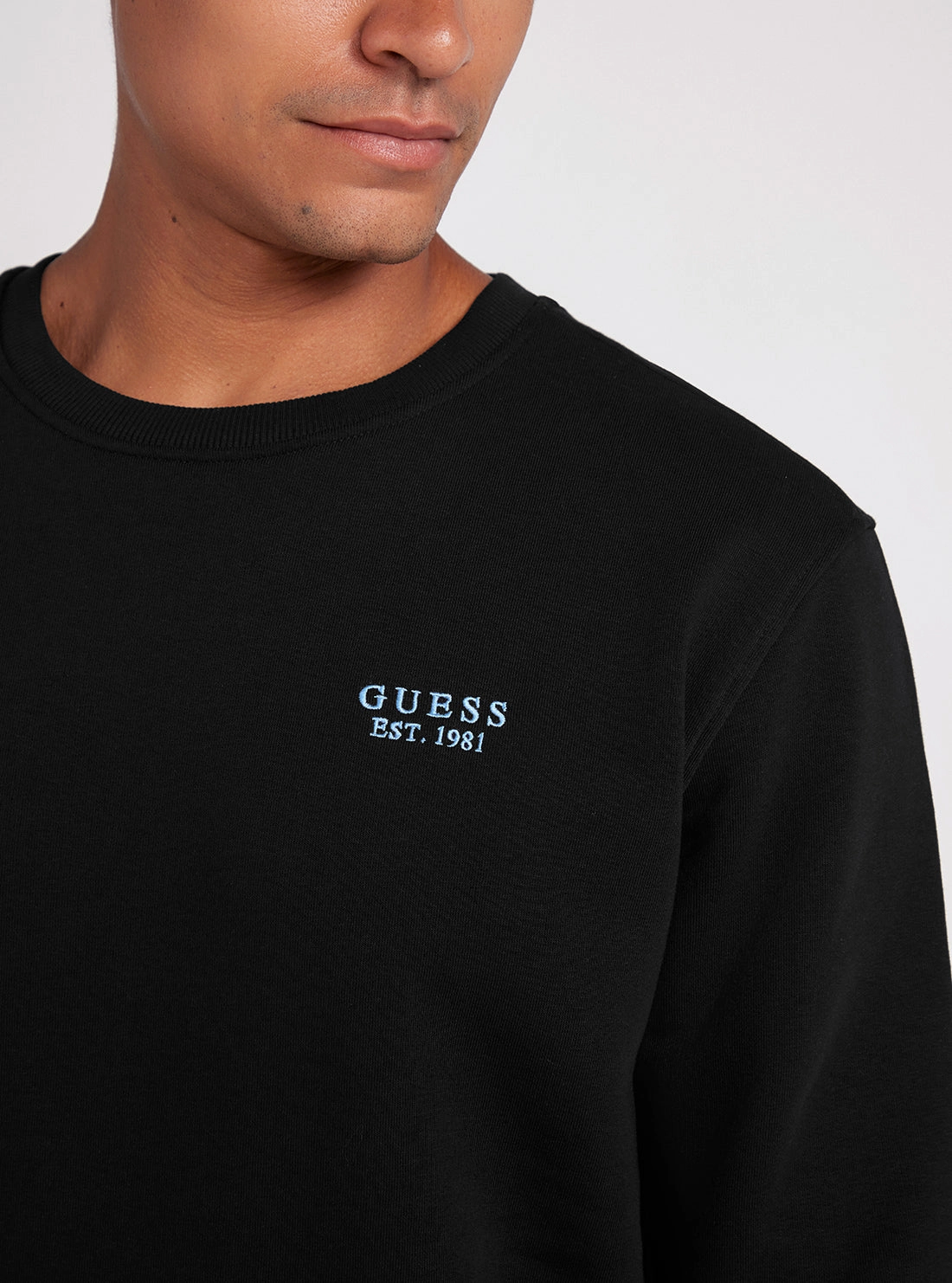 Black Back Geo-Metric Logo Print Jumper