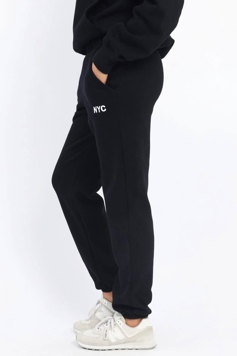 Black Track Pants Jogger