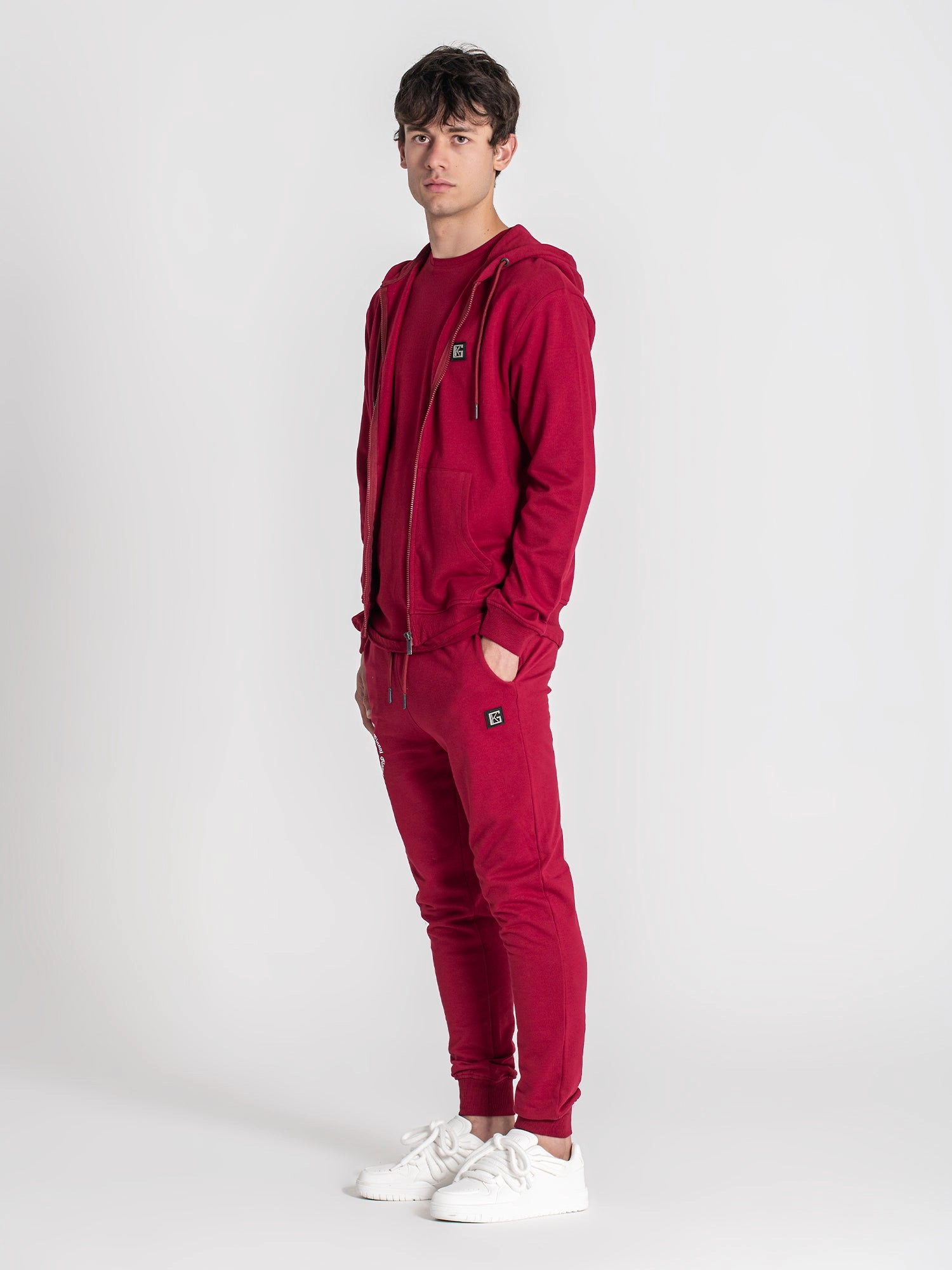 Burgundy Saint Hoodie Jacket
