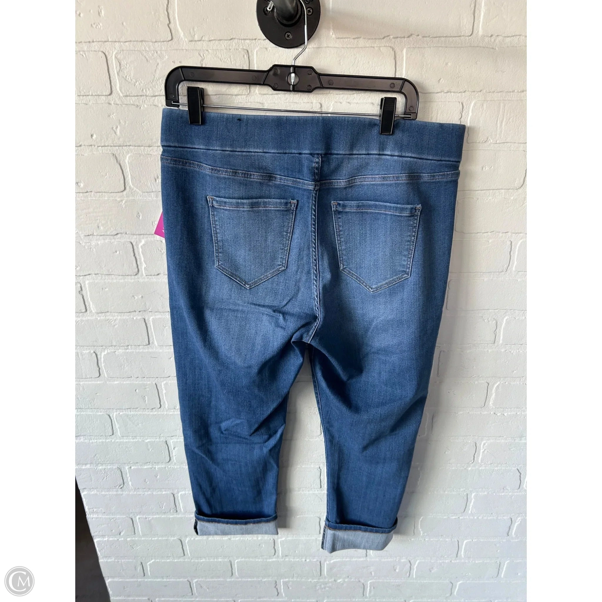 Capris By Liverpool In Blue Denim, Size: 12