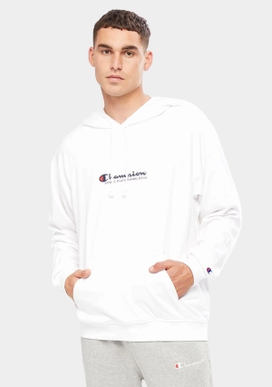 Champion Mens French Terry Script Hoodie