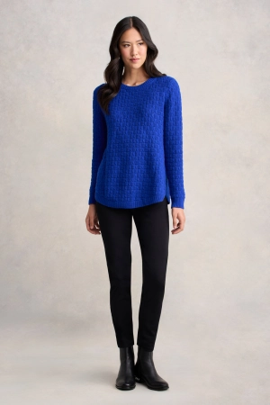 Cotton Wool Bubble Jumper - Electric Blue