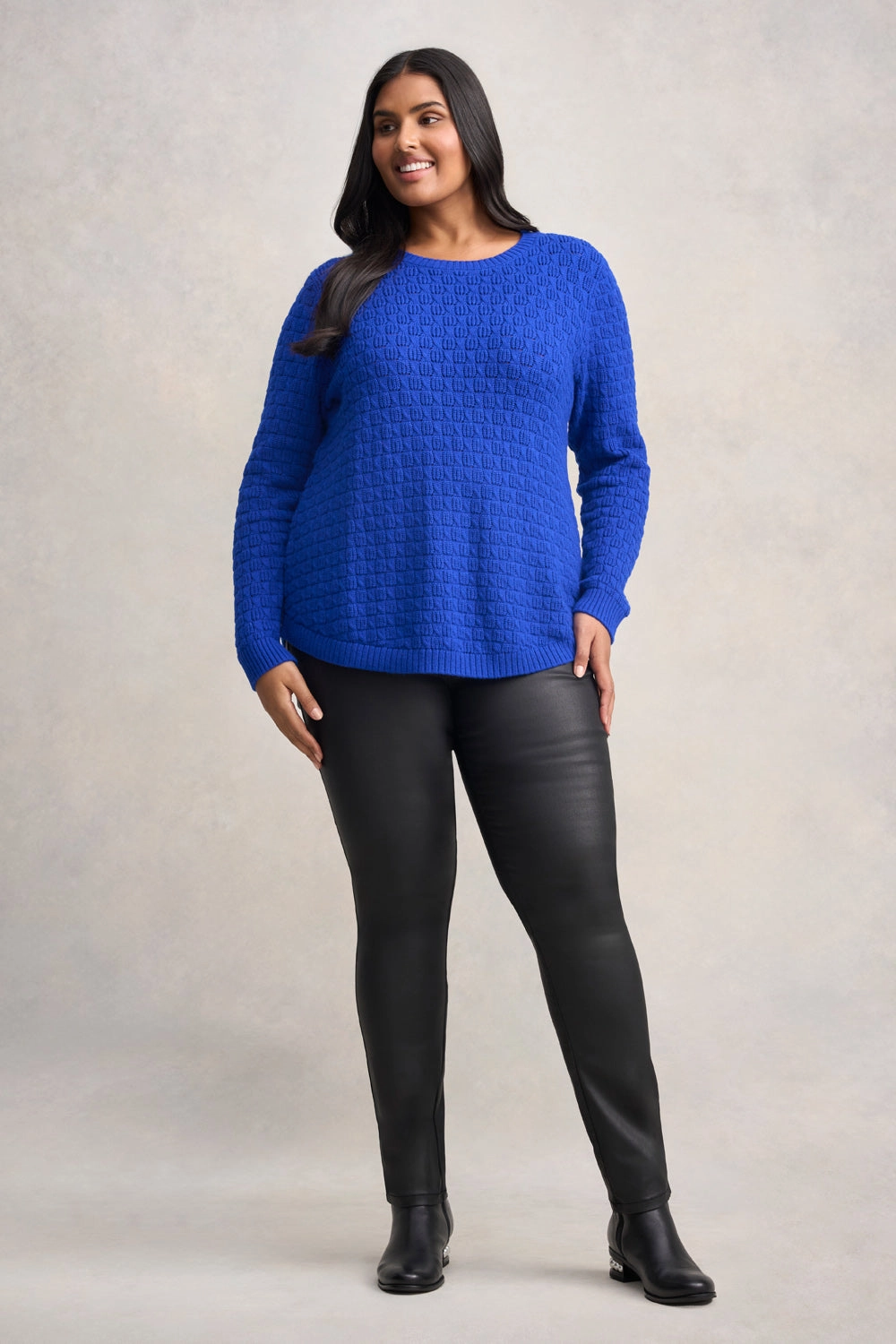 Cotton Wool Bubble Jumper - Electric Blue