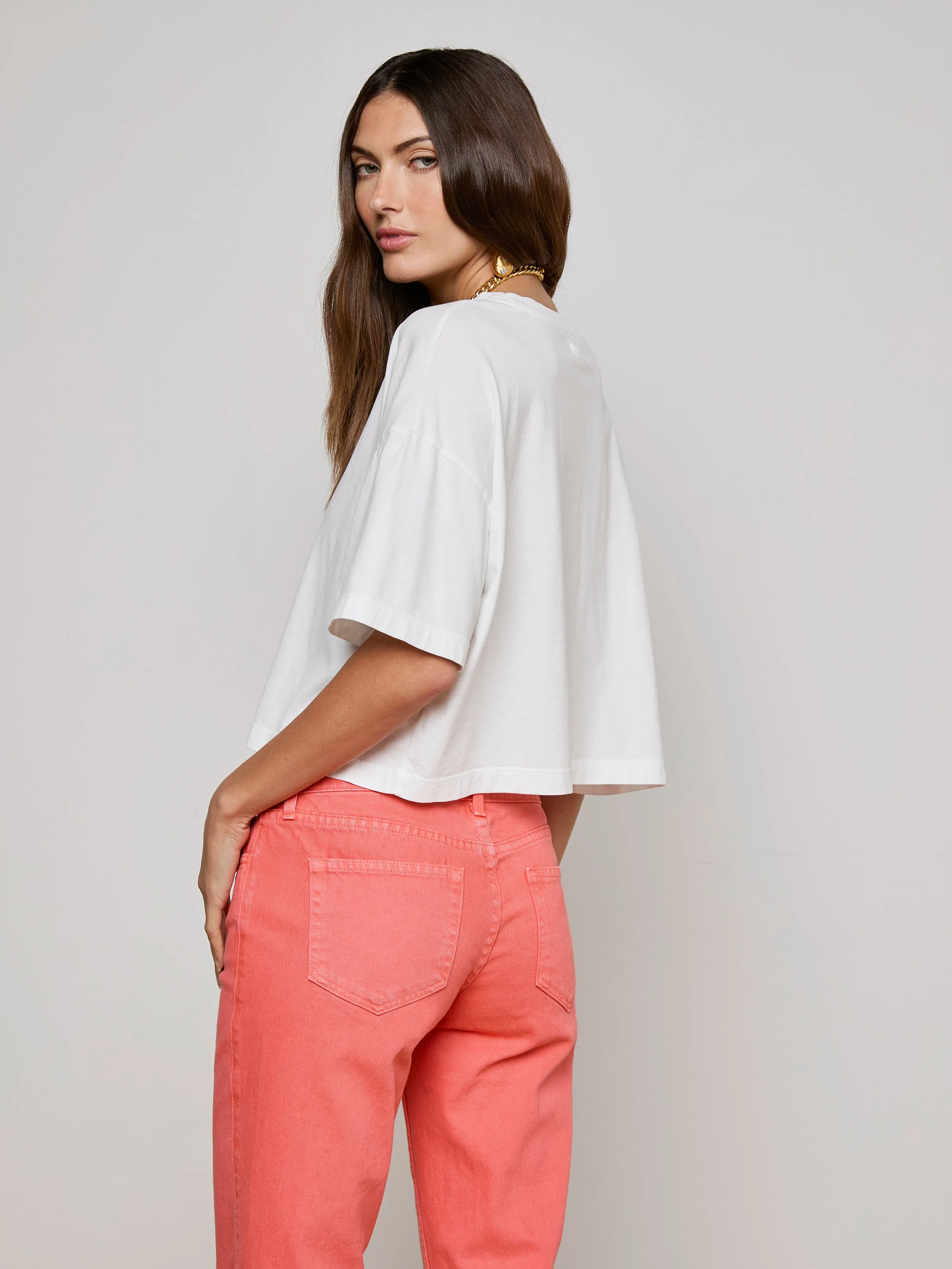 Daria Oversized Cropped Tee