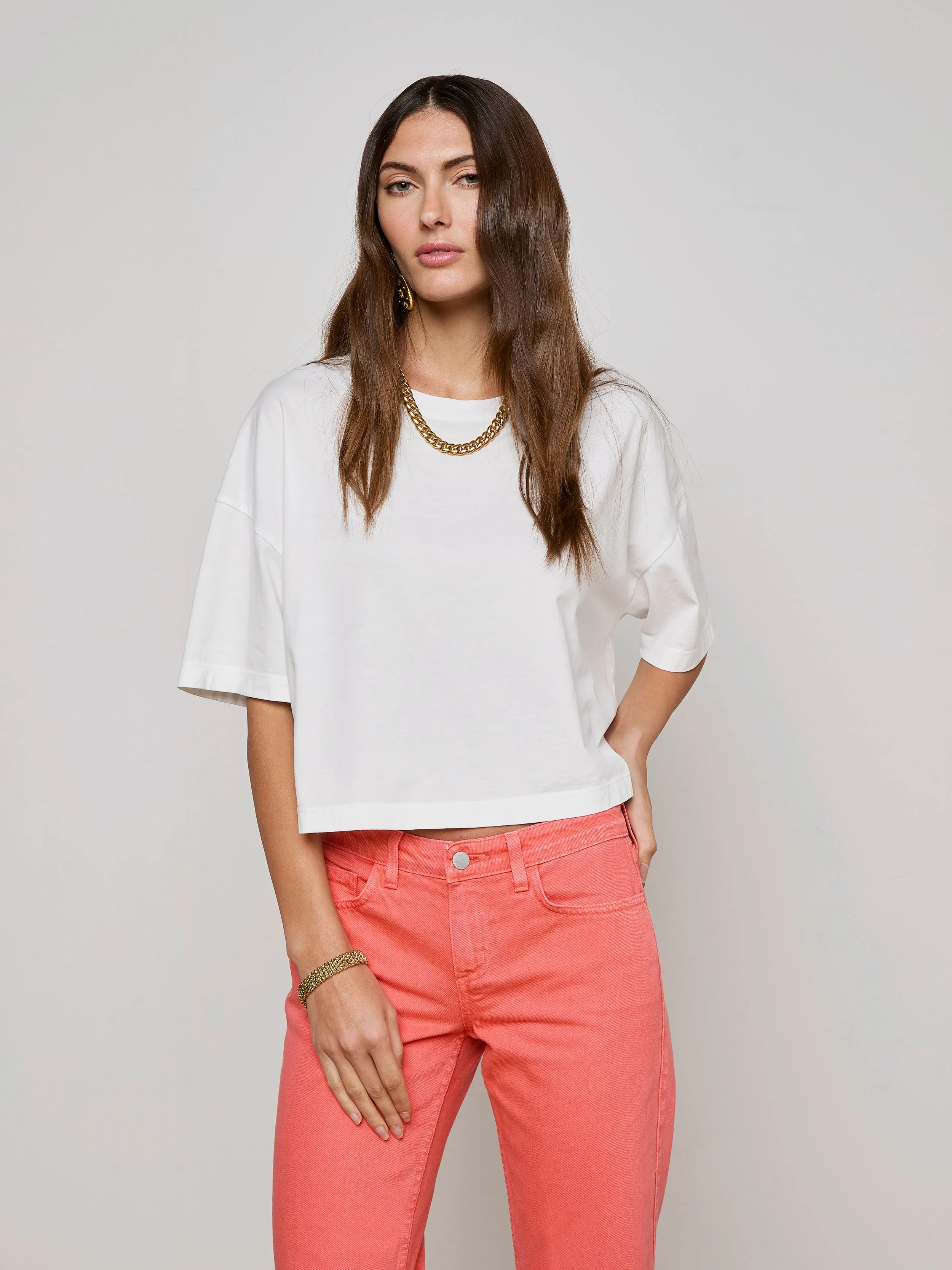 Daria Oversized Cropped Tee