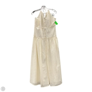 Dress Casual Maxi By J. Crew In Cream, Size: L