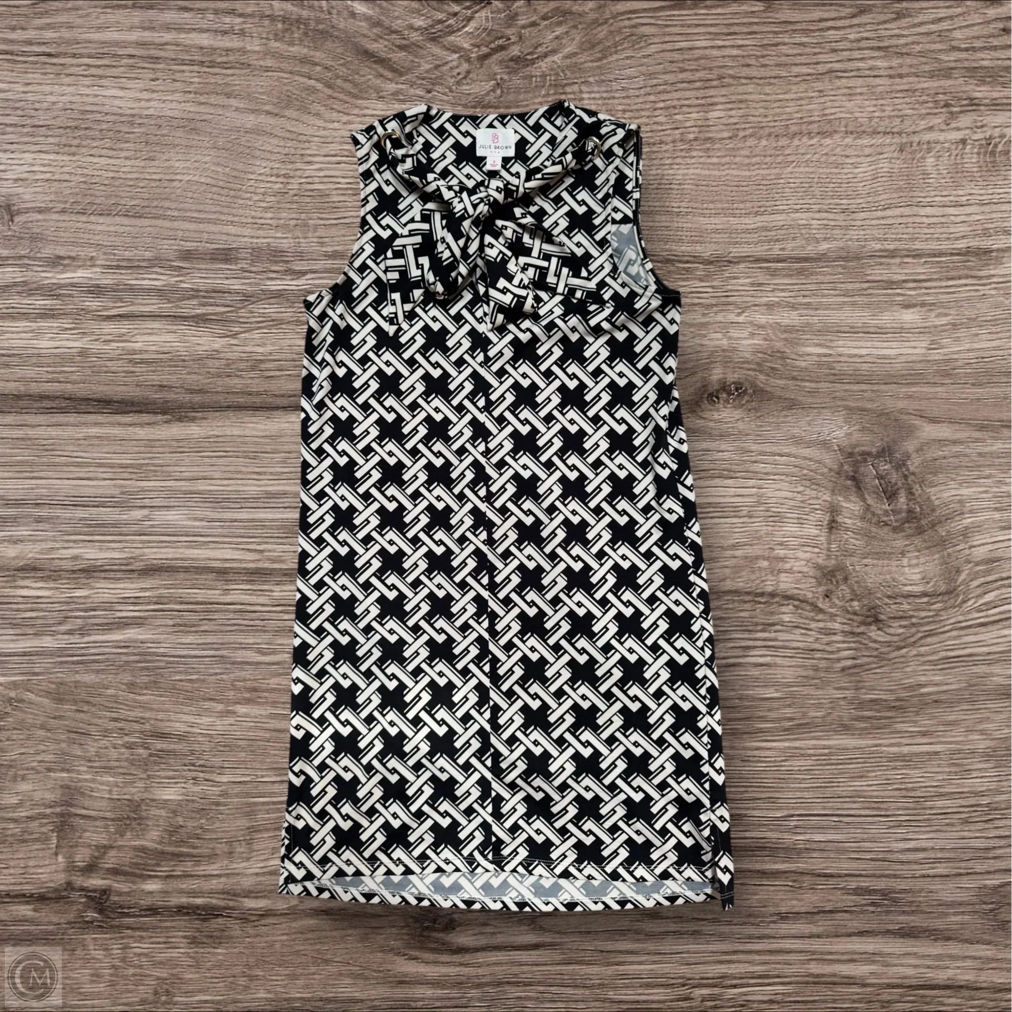 Dress Casual Midi By Julie Brown In Black & White, Size: S