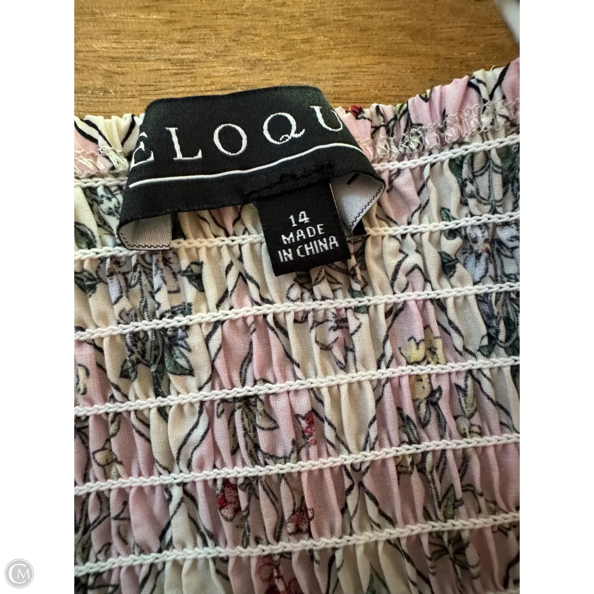 Dress Casual Short By Eloquii In Floral Print, Size: 14