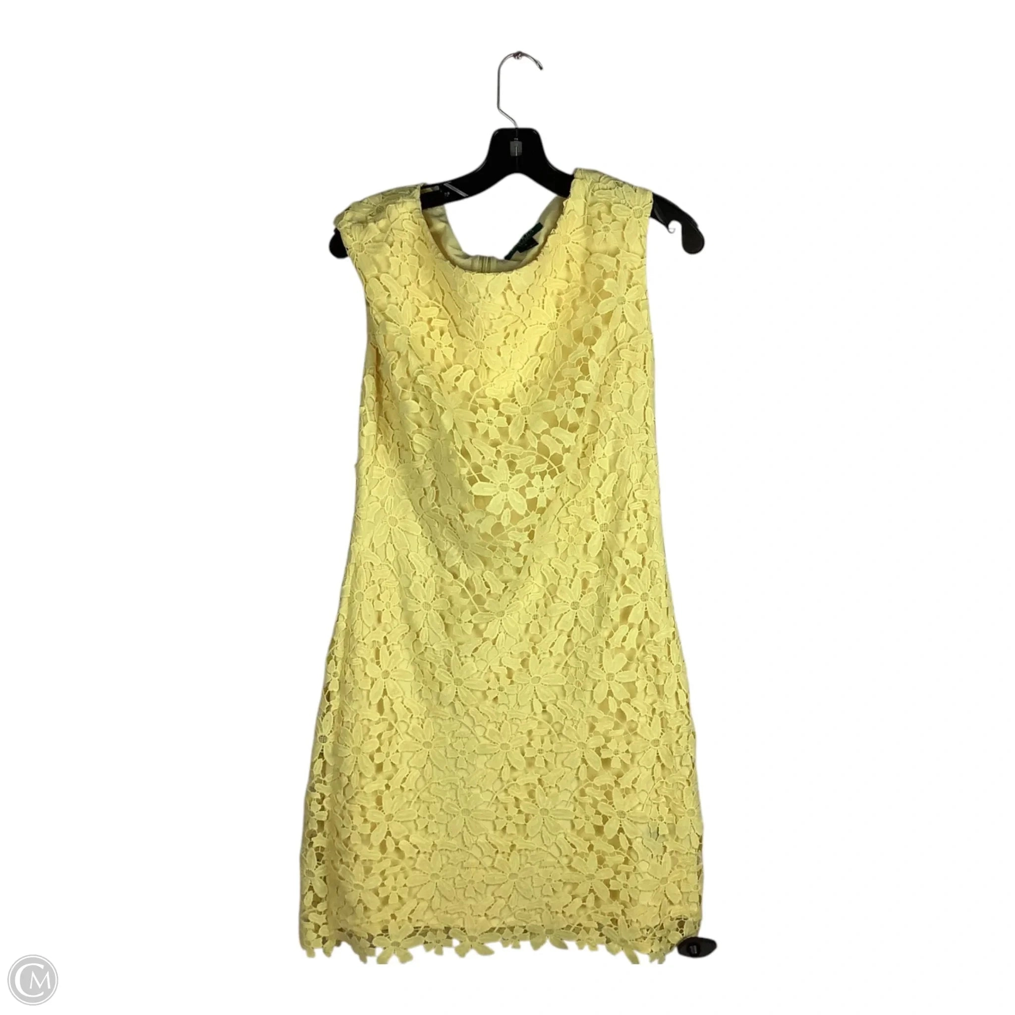 Dress Casual Short By Lauren By Ralph Lauren In Yellow, Size: 8