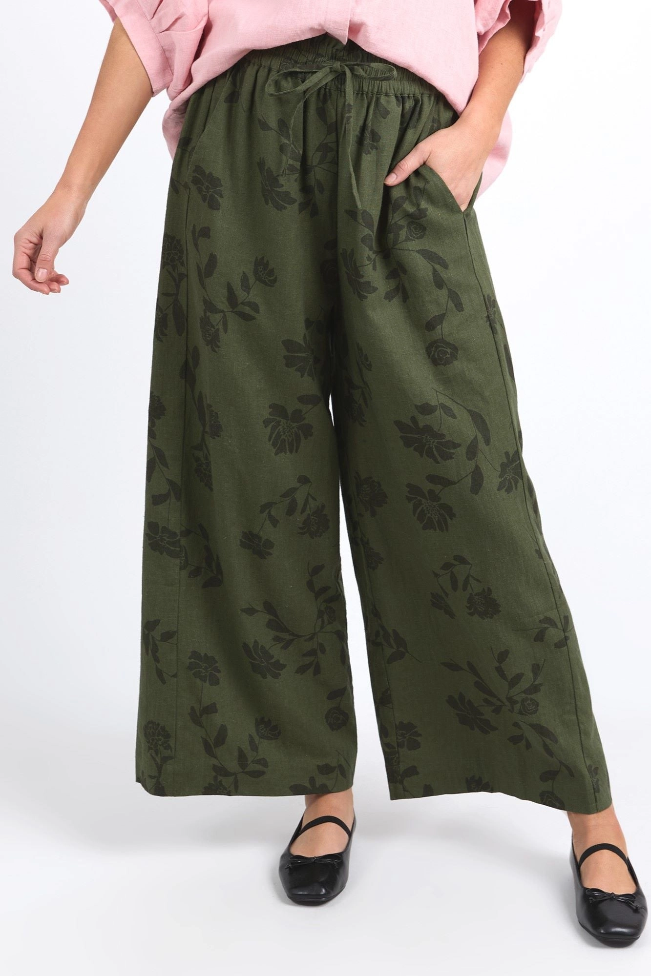 Elm Bramble Wide Leg Pant Bramble Print