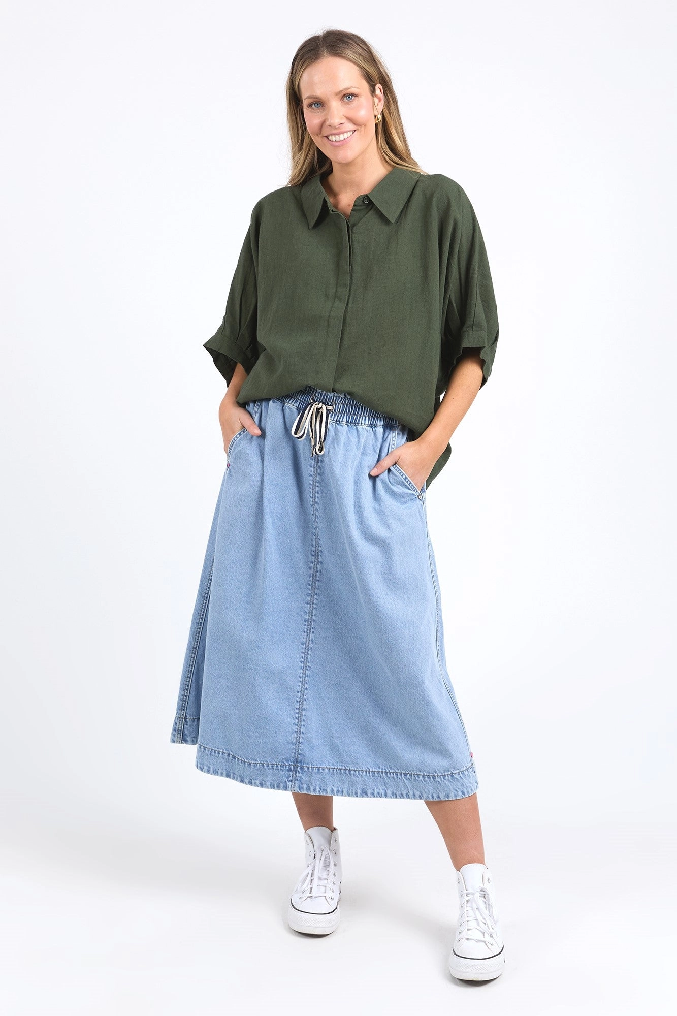 Elm Jemima Shirt Basil