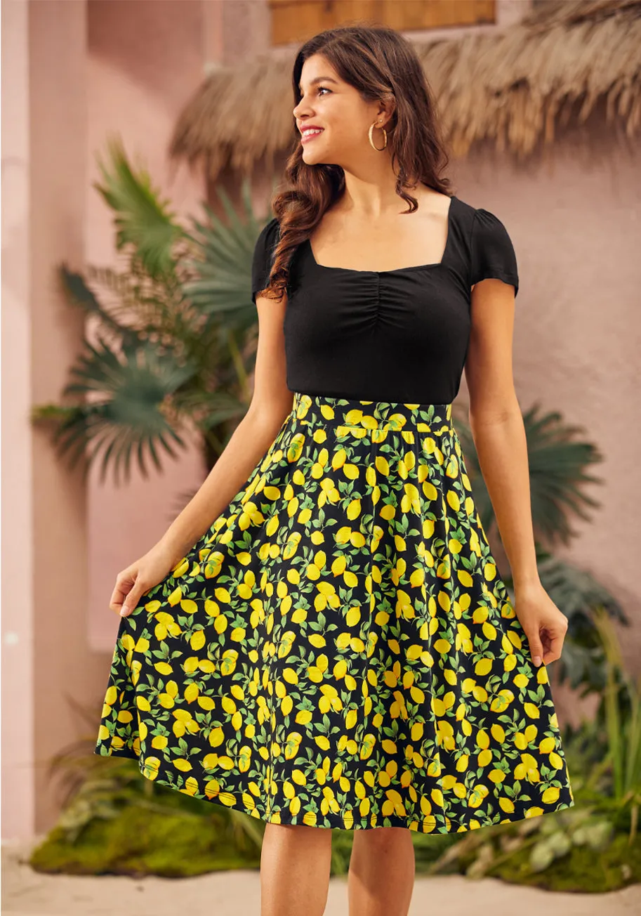 Excellence Attained Knit A-Line Skirt
