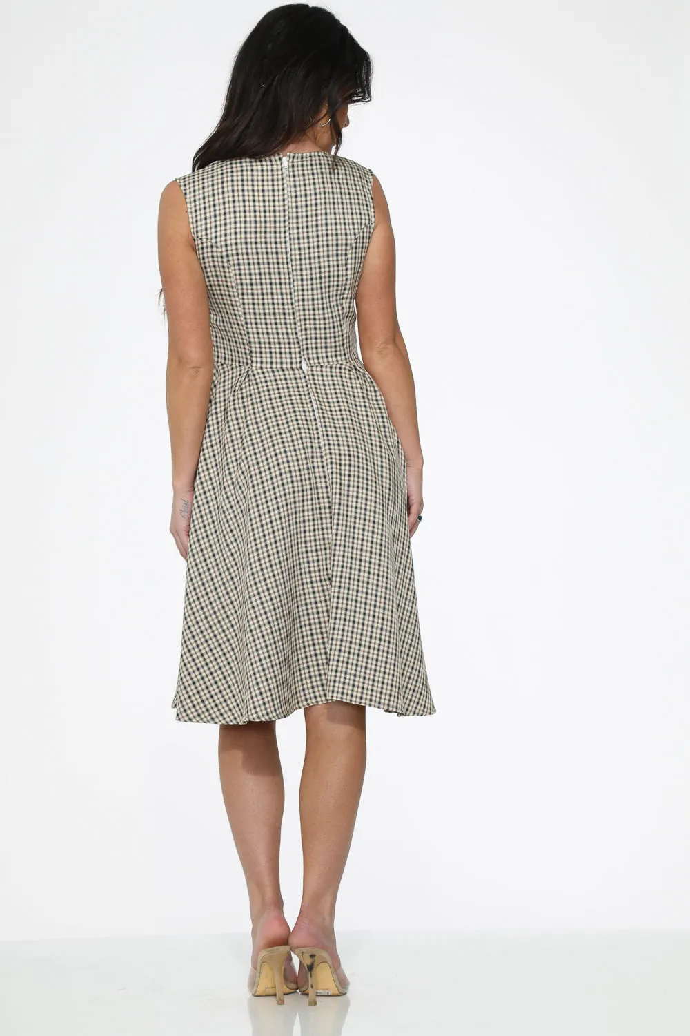 Gingham Swing Dress