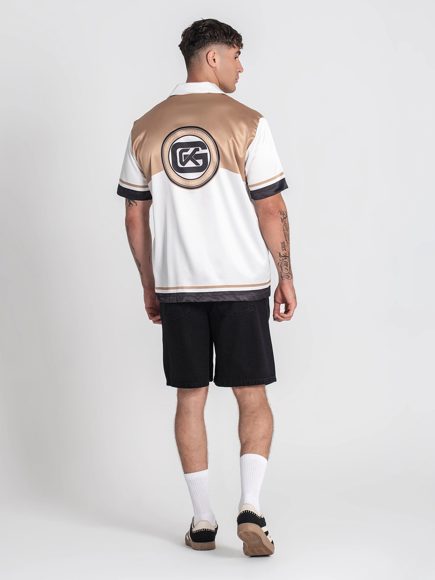 Gold Smoke Satin Shirt