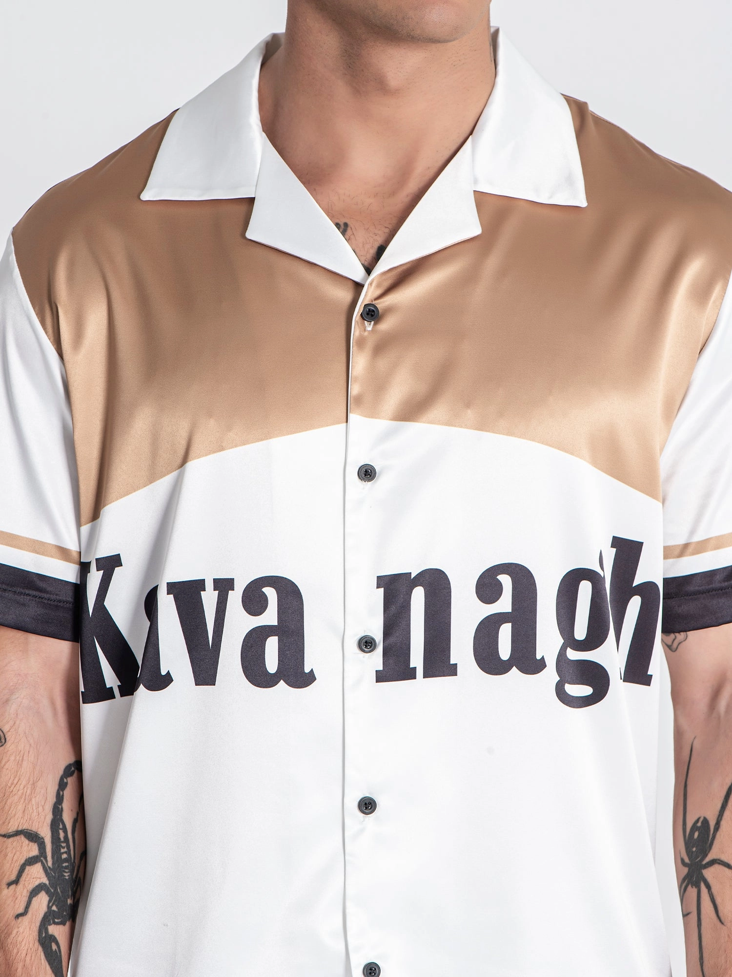 Gold Smoke Satin Shirt