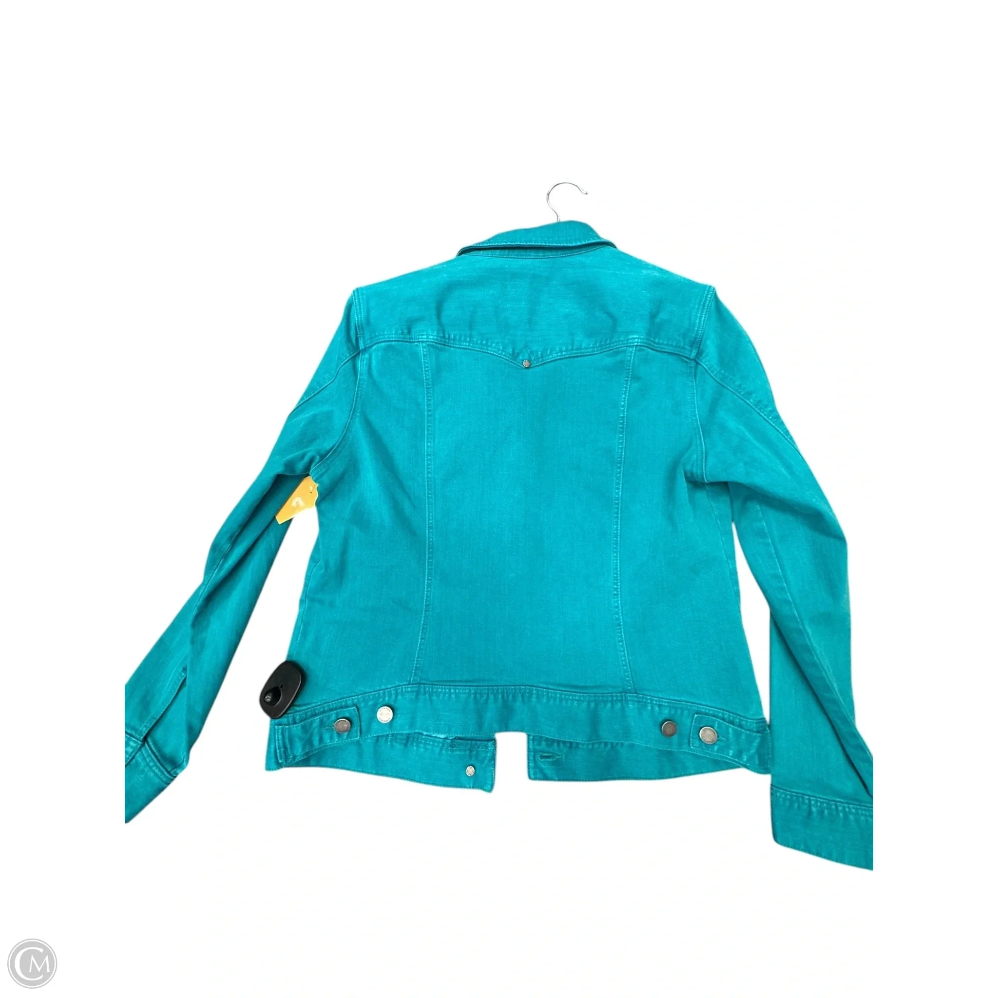 Jacket Denim By Liverpool In Aqua, Size: M