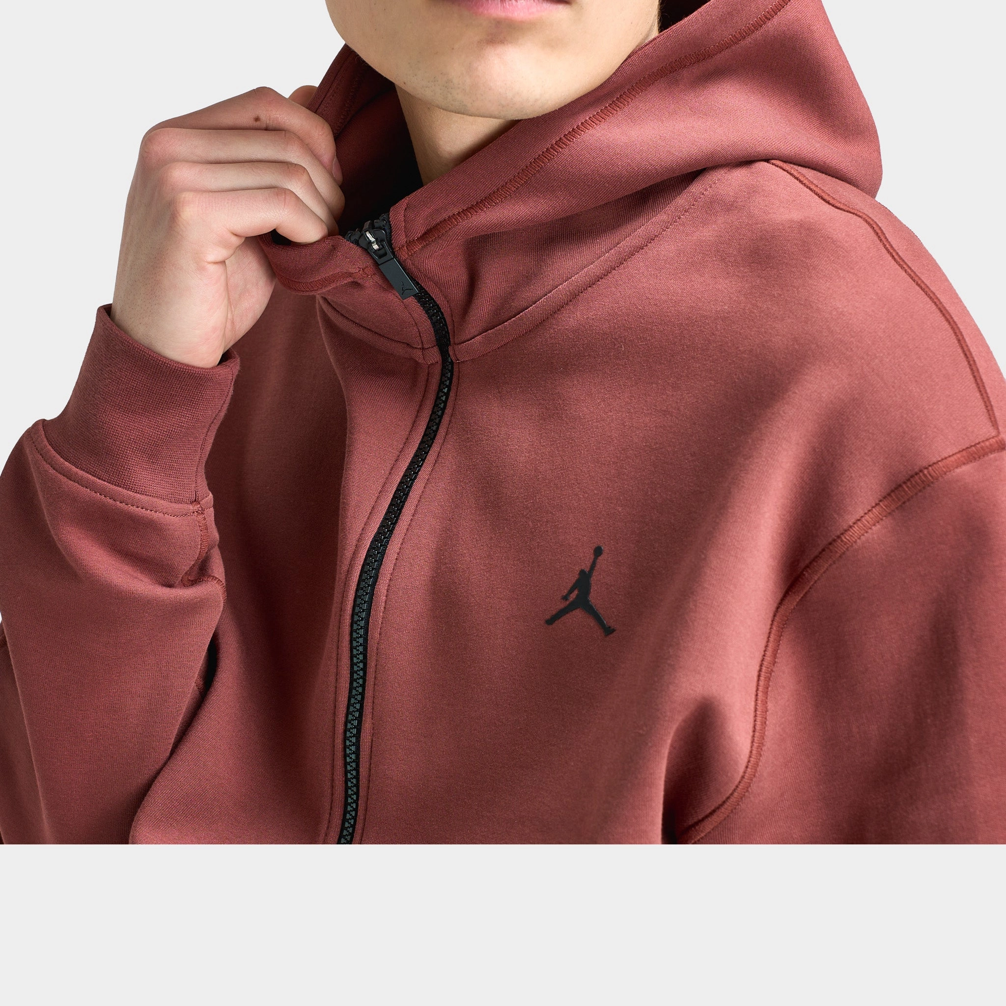 Jordan Sport Hoop Fleece Dri-FIT Full Zip Hoodie Dark Pony / Black