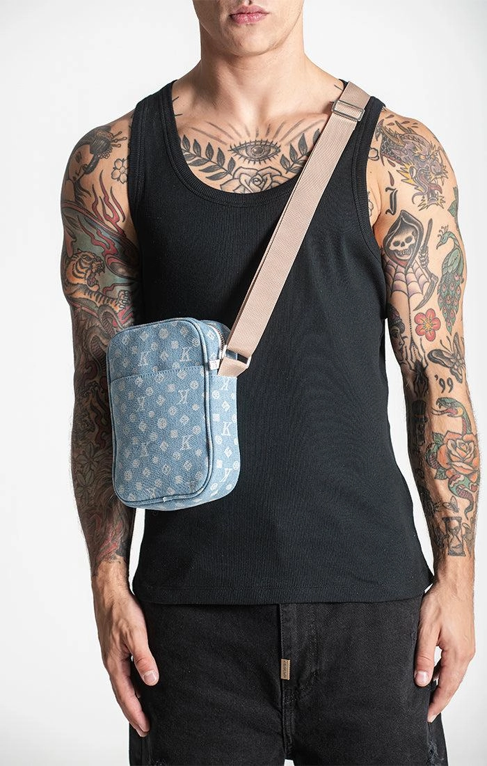 Light Blue Denim Shoulder Bag
