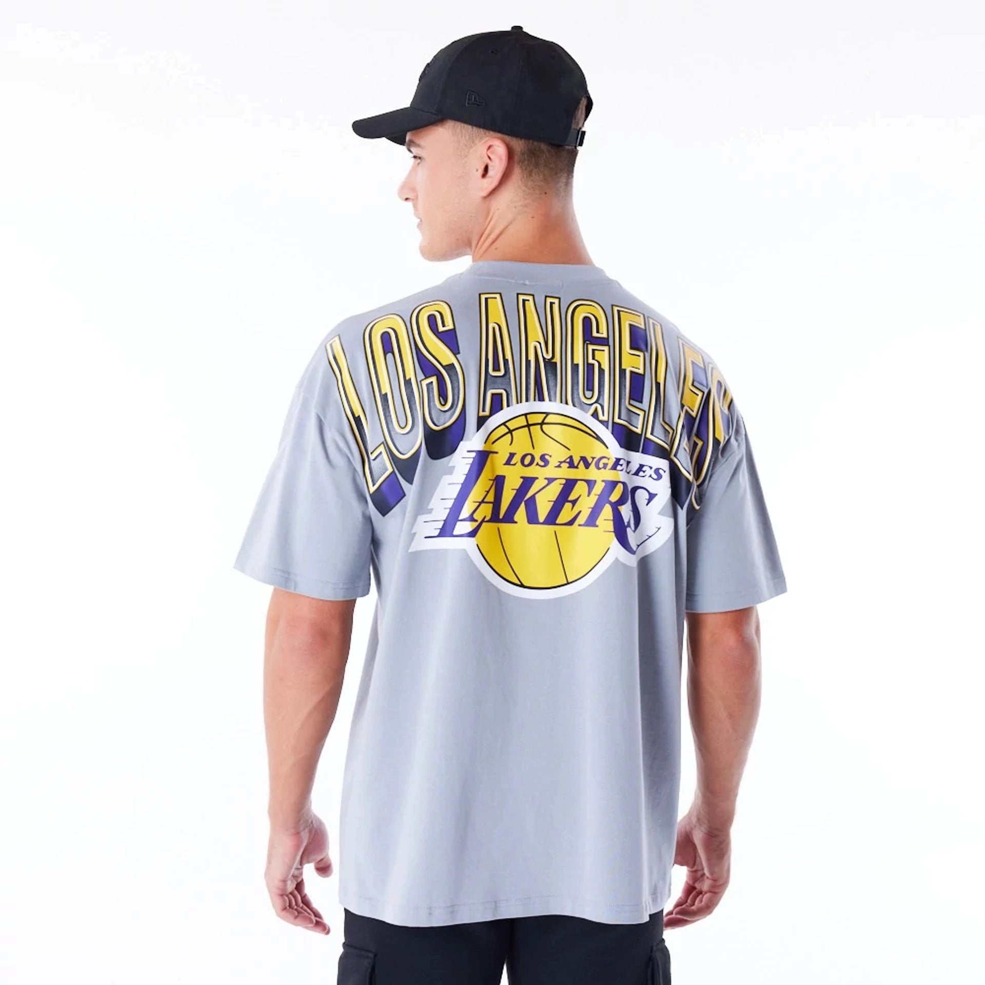 Los Angeles Lakers NBA Tech T-Shirt Grey