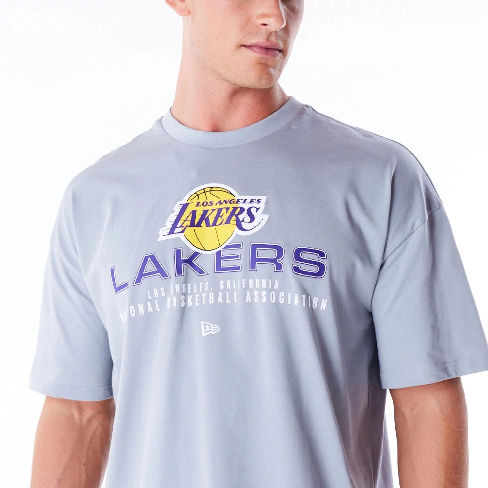 Los Angeles Lakers NBA Tech T-Shirt Grey