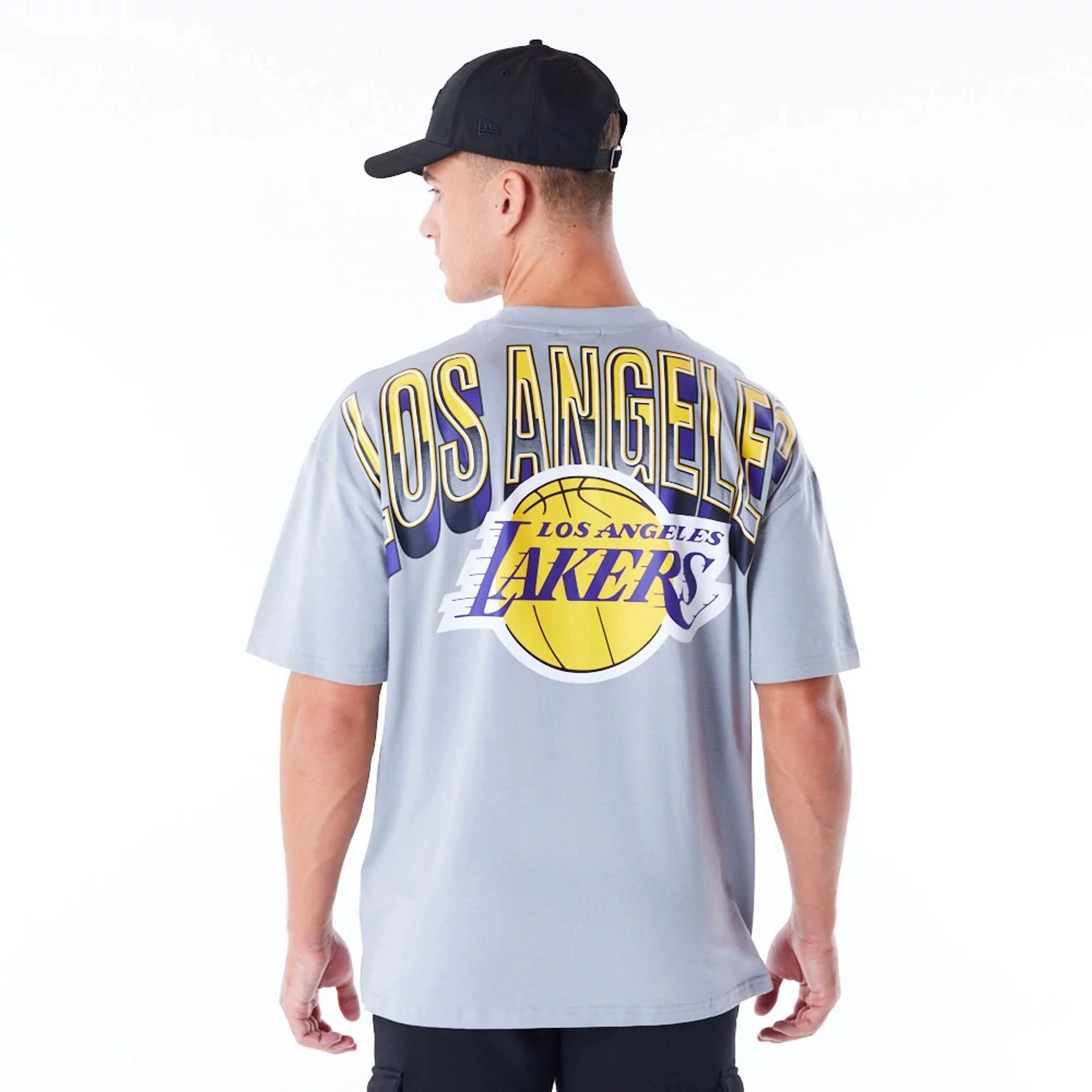 Los Angeles Lakers NBA Tech T-Shirt Grey