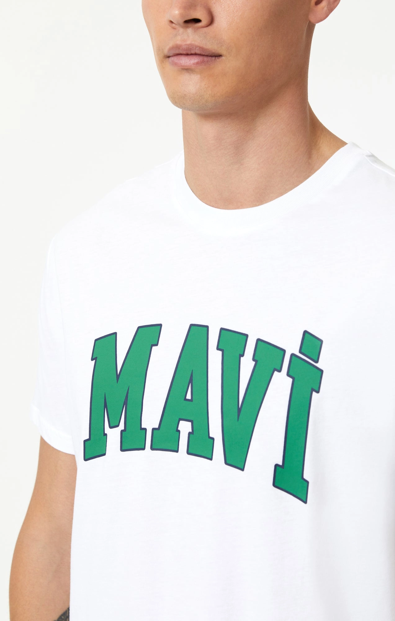 MAVI LOGO T-SHIRT IN WHITE