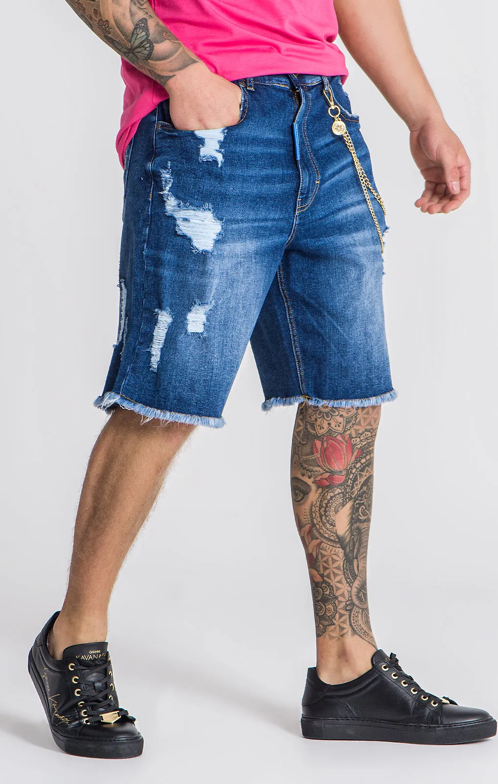 Medium Blue Gianni Denim Shorts