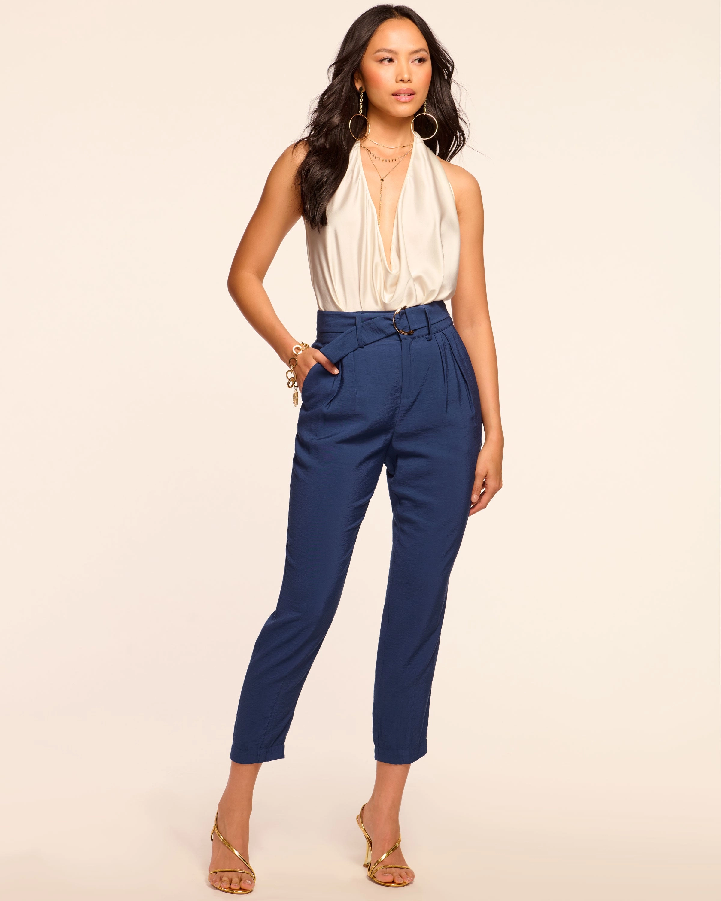 Miley Belted Ankle Length Pant