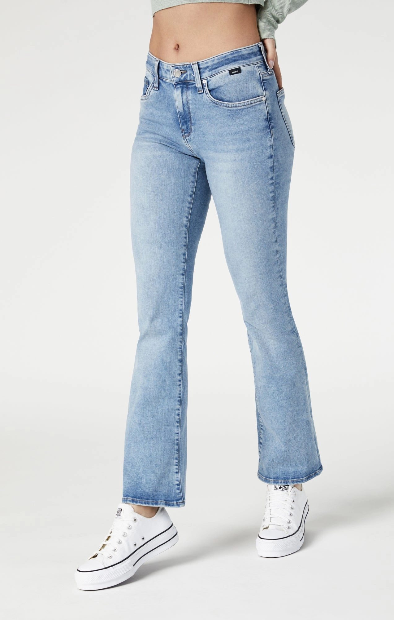 MOLLY BOOTCUT IN LIGHT USED FEATHER BLUE