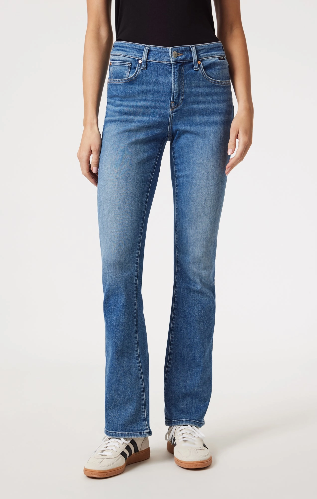 MOLLY BOOTCUT IN MID BRUSHED FLEX BLUE