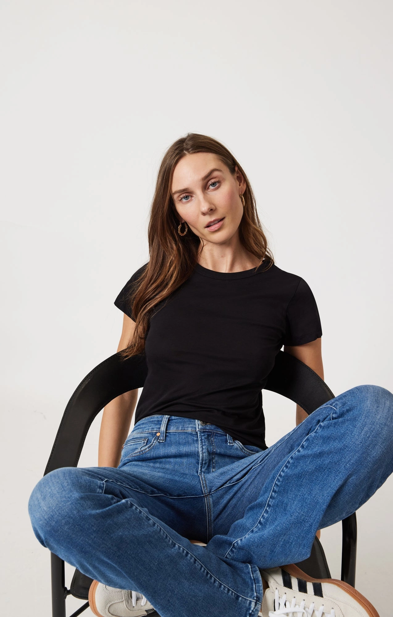 MOLLY BOOTCUT IN MID BRUSHED FLEX BLUE