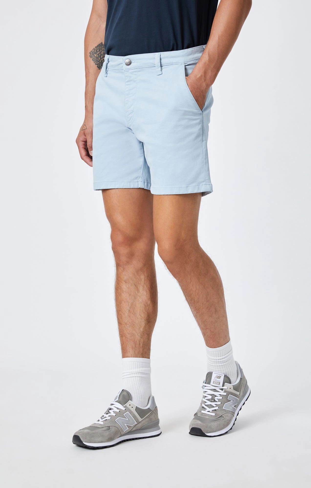 NATE SHORTS IN CELESTIAL BLUE TWILL